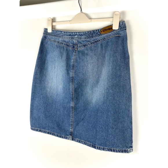 Vintage Y2K ‘Bongo Jeans Wear’ Denim Mini Pencil Skirt - Faded Wash - Small - Picture 9 of 10
